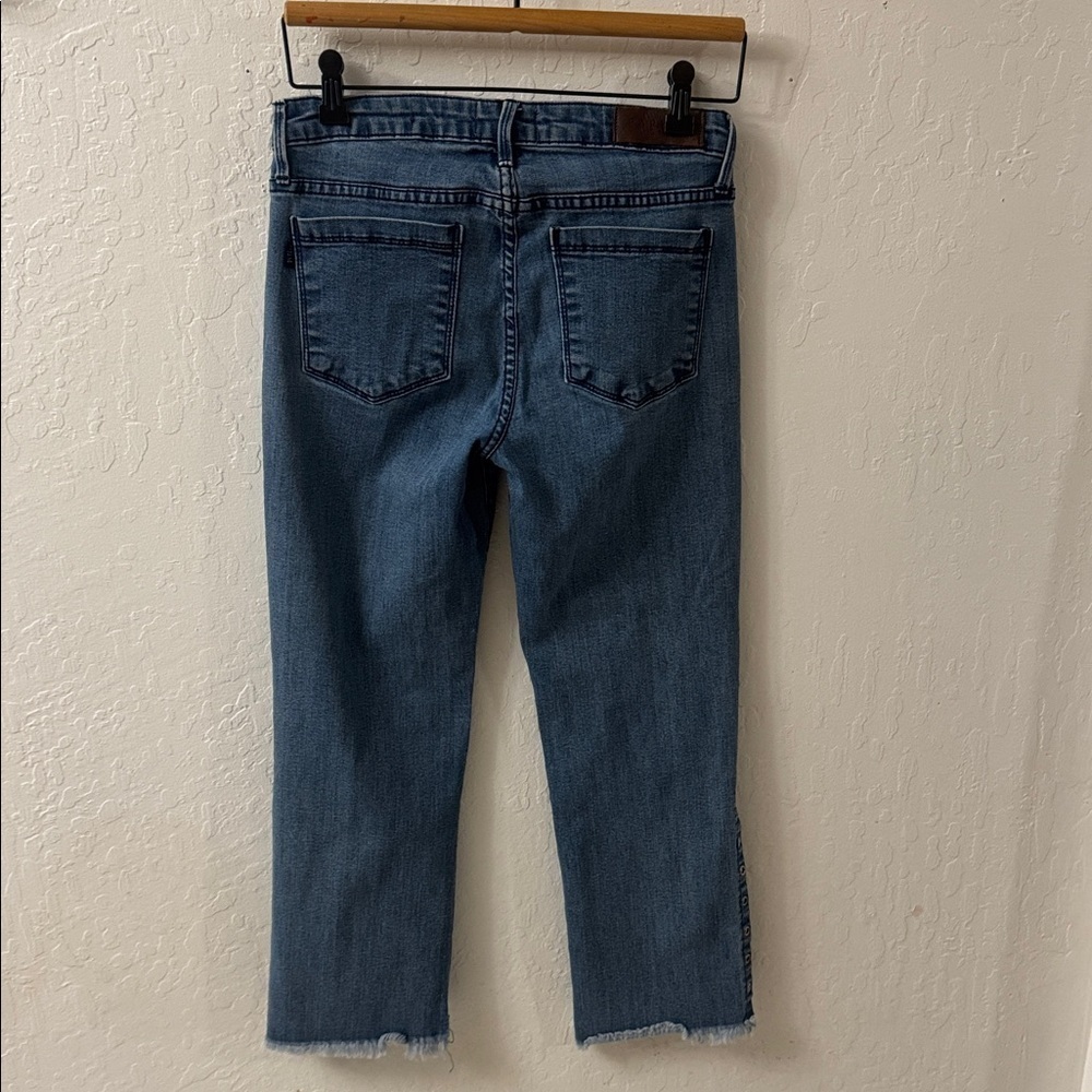 Parker Smith Lace Up Ankle Straight Leg Stretch Jeans Size 27 - Picture 5 of 6